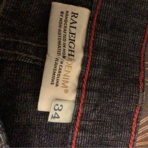 RALEIGH DENIM HANDCRAFTED NON AUTOMATED JEANSMITHS”MARTIN SZ 34 - Picture 6 of 10